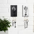 thumbnail image 3 of AUR 2 Pcs Mr and Mrs Towel Hooks for Bathroom Kitchen Farmhouse Wood Wall Hanging Heavy Duty Double Towels Holder Hooks Christmas Rustic Decorative Hanging Coat Keys Robe Hat(Black and White), 3 of 12