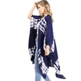thumbnail image 3 of Lana Roux Women's Lightweight Boho Layering Kimono (One Size, Navy), 3 of 4