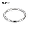 thumbnail image 3 of Uxcell Anillo O de Metal, Anillos No Soldados, para Bricolaje de Hardware en Cuero Tono Plateado 38x4.8mm, 3 of 4