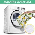thumbnail image 6 of Yellow Lemon Fruit Flowers White Pattern Square Tablecloth,Waterproof Square Table Cover,Wipeable Spillproof Washable Table Cover for Home Kitchen Party Decor 52"x52"(132x132cm), 6 of 6