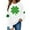 White, variant on St Patrick's Day Sweatshirt Women Shamrock Sequin Pullover Lucky Clover Hoodie Holiday Long Sleeve Tops Beige M