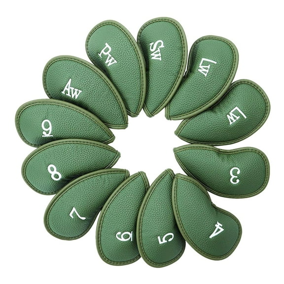 12Pcs PU Iron and Wedges Golfs Club Head Covers Golfs Iron Headcover Protective Covers to Protect Your Golfs Clu