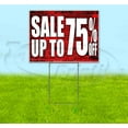 thumbnail image 1 of Sale Up To 75% Off (18" x 24") Yard Sign, Includes Metal Step Stake, 1 of 6