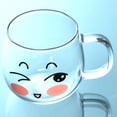 thumbnail image 2 of Coofit 5.07oz Espresso Cup Creative Cute Expression Espresso Glass Coffee Glass Tea Cup, 2 of 10