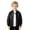 Black, variant on Otqutp Kids Boys Leather Jacket Baseball Collar Zip Up Motorcycle Jacket Toddler Lightweight Casual Street Coat with Pockets