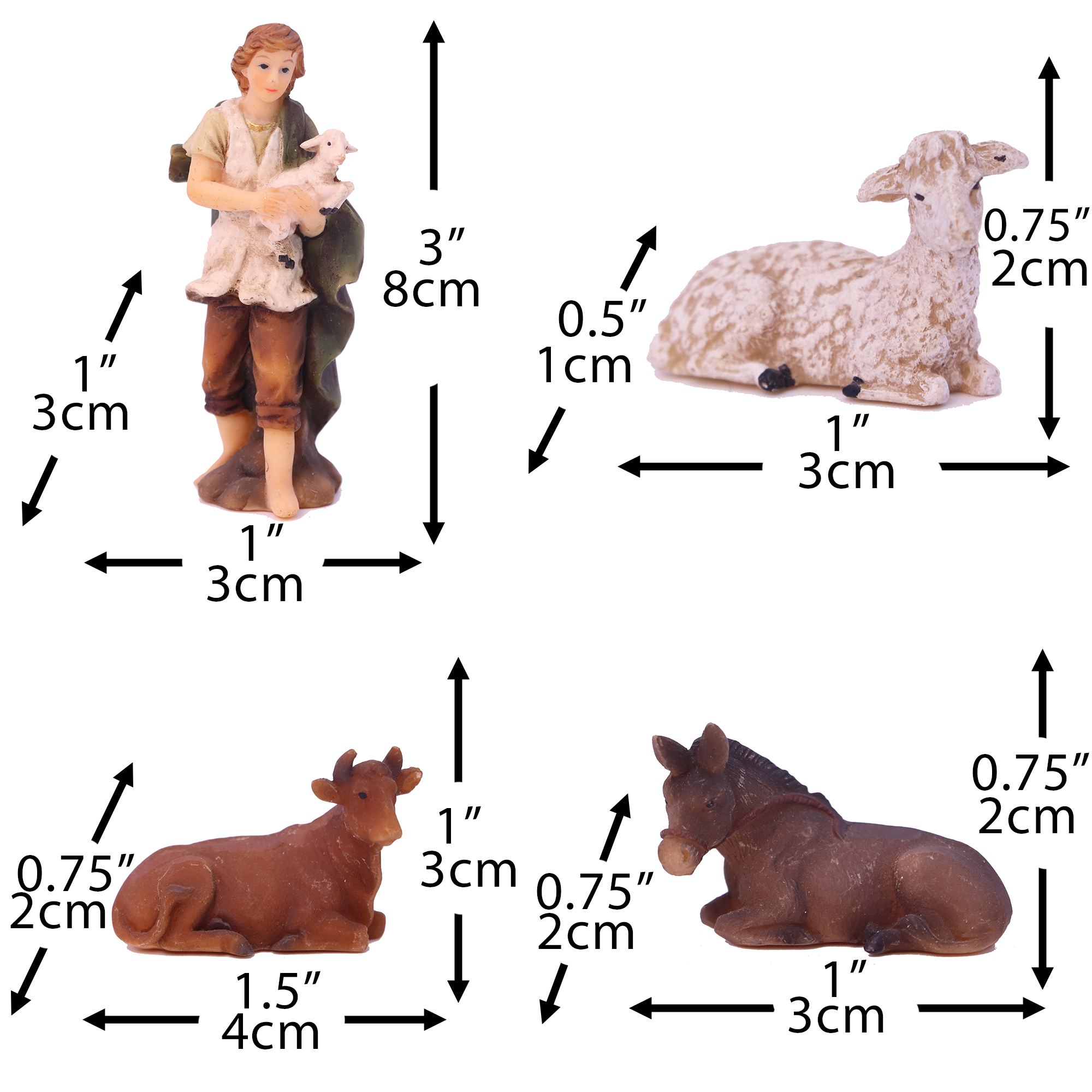 Zayton 11-Piece Mini Nativity Scene Set photo 5
