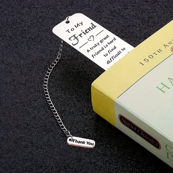 2pcs Gadget Stainless Steel Ruler Bookmark Inspirational Text Metal Stationery