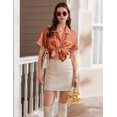 thumbnail image 4 of EKOUAER Silk Pajamas for Women Set Satin Two Piece Pjs Sets Ric Rac Trim Contrast Loungewear, 4 of 6