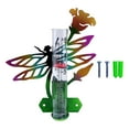 thumbnail image 5 of figatia Animal Rain Gauge Fence Mounting Glass Tube, Animal Statue, Glass Rain Gauge for Patio Yard Lawn Deck Backyard Dragonfly, 5 of 8