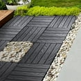 thumbnail image 2 of 76-Pack Plastic Interlocking Deck Tiles - 68.80 Sq.Ft Outdoor Plastic Flooring Super Durable & Waterproof All-Weather Indoor/Outdoor, 2 of 6