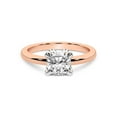thumbnail image 3 of IGI Certified 4 Carat Cushion Shape Lab Grown Diamond Engagement Ring | 14K Rose Gold | Mabel Petal Solitaire Diamond Ring | FG-VS1-VS2 Quality Friendly Diamonds, 3 of 6