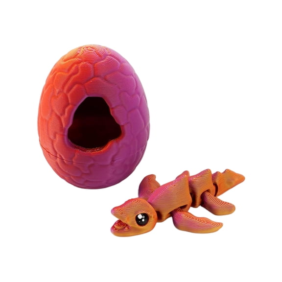 Gaiwos 3D Printed Dragon Eggs with Dragon Inside 2.3 inches, Mini Mystery Dragon Egg, Easter Eggs Articulated Dragon, Dragon Fidget Toy for Kids
