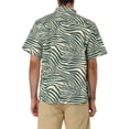 thumbnail image 3 of Camisa de playa hawaiana de botones de manga corta con estampado floral para hombres INSPIRE CHIC 46 Gris y Blanco, 3 of 6