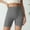 Gray, variant on Women's Seamless Spandex Slip Bermuda Workout Shorts Black M