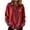 Red, variant on Fashion Corduory Jackets for Women Casual Lapel Denim Patchwork Stitching Long Sleeve Shacket Shirts Lightweight Button Down Outwear Jacket Tops Khaki L