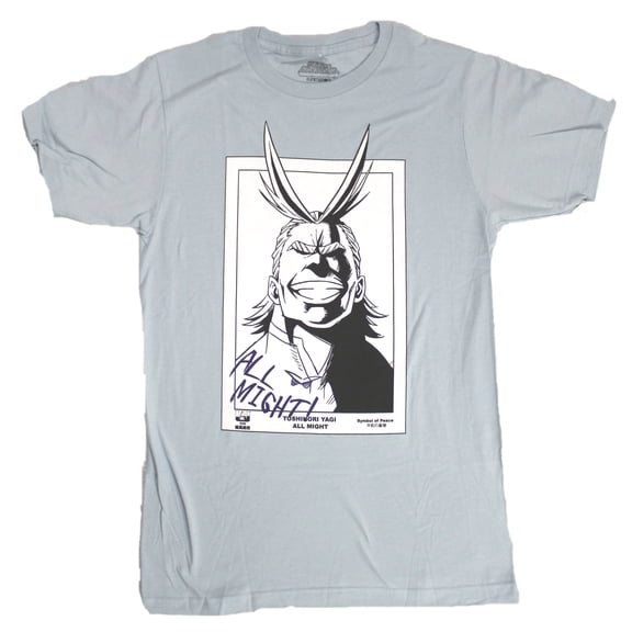 Men's All Might My Hero Academia Anime Cartoon Graphic Tee