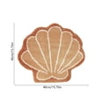 thumbnail image 3 of CaiYueKe Seashells Bathroom Rug, Bathroom Rugs, Ocean Decor Shell Bath Mat Gifts, Cute Seashell Shaped Bath Rugs for Sea Room Decor, Machine Washable & Non-Slip Bath Mat, 16x16 Inch, 3 of 7