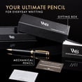 Wordsworth and Black Luxury Ballpoint Pen Set - Zwart Lak 24K Gouden Afwerking, Navulbare Fijne Punt, Elegante Cadeau voor Mannen & Vrouwen, Inclusief Inktvulling, Mooie Pennen voor Werk