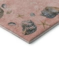 thumbnail image 4 of Addison Rugs Mayfield Washable Coastal Shell Border Peach Runner Rug, 2'3" x 7'6", 4 of 5