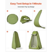 VEVOR Portable Camping Toilet, 330 lbs Load Capacity, Folding Camping Toilet with Pop-Up Privacy Tent
