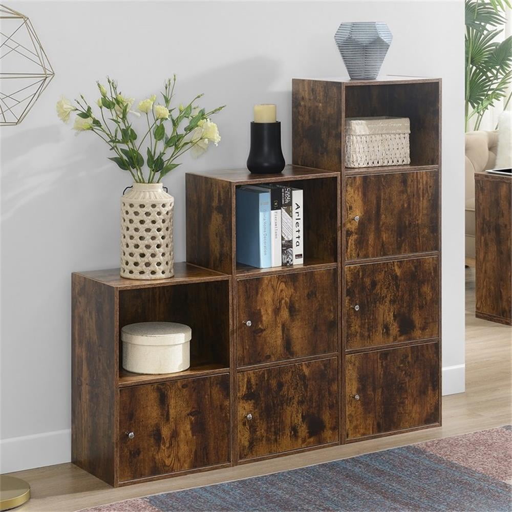 Convenience Concepts Xtra Storage 2 Door Cabinet with Shelf, Barnwood