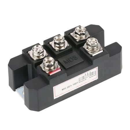 High Power 100A 1600V MDS100A Black Three Phase Diode Bridge Rectifier for Industrial Equipment
