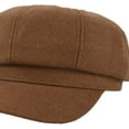 thumbnail image 3 of CoCopeaunts Woolen Women Newsboy Cap Vintage Ladies Beret Solid Color Female Flat Cap Winter Hats for Women Classic Baker Boy Cap, 3 of 8