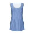 thumbnail image 6 of Tank Tops for Women Plus Size Summmer Sleeveless Tops Shirt Summer Women Solid Color Round Neck Sleeveless Casual Tee Tank Sleeveless Tops for Women S-5XL, 6 of 6