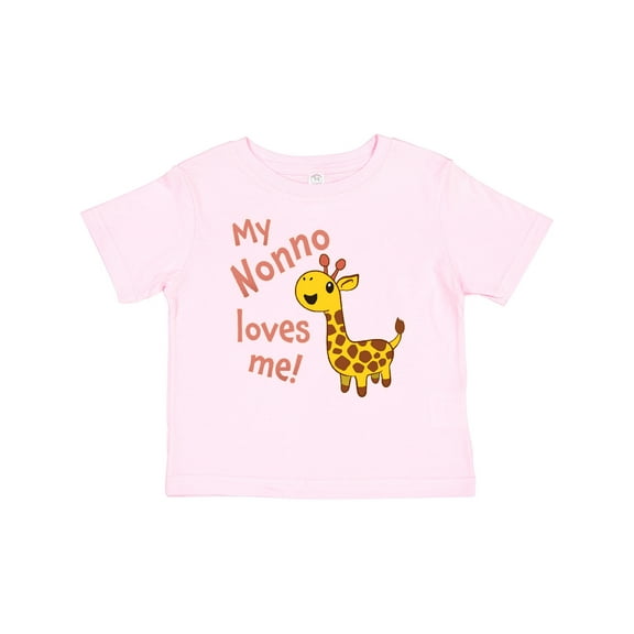 Inktastic My Nonno Loves Me Cute Giraffe Boys or Girls Baby T-Shirt