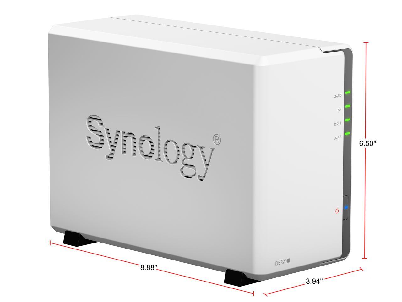Synology 2 Bay Desktop NAS DiskStation DS220j (Diskless) - image 3 of 10
