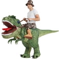 thumbnail image 3 of Disfraz Inflable de Dinosaurio Montando un T Rex en el Aire de One Casa, 3 of 3
