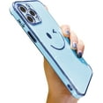 thumbnail image 4 of Southwit Compatible with iPhone 13 Pro Max Case, Smiley Face Electroplated Back Cover [Full Camera Protection + Reinforced Corners Bumper] Shockproof Cover Case for iPhone 13 Pro Max 6.7 Inch - Black, 4 of 5