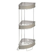 iDesign 3-Tier Free Standing Corner Shower Report, Silver