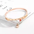 thumbnail image 2 of Pulsera Ryscom con cristal de zirconia y dije de corazon oro rosado casual, 2 of 5