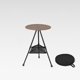 thumbnail image 2 of Mesa redonda plegable de aluminio para exteriores, portátil y ajustable en altura, ideal para acampar o como mesa de café., 2 of 7