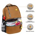 thumbnail image 3 of Mochila térmica TUGUAN con aislamiento para 38/42 latas, doble piso, marrón, 3 of 8
