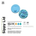 thumbnail image 2 of Klean Kanteen Kid's Cup Sippy Lid 2-Pack - Food-Grade, Reusable Silicone Sippy Cup Lids - For 10 oz Kid's Cup & 10 oz Cup Only - Blue Tie Dye (Pack of 2), 2 of 7