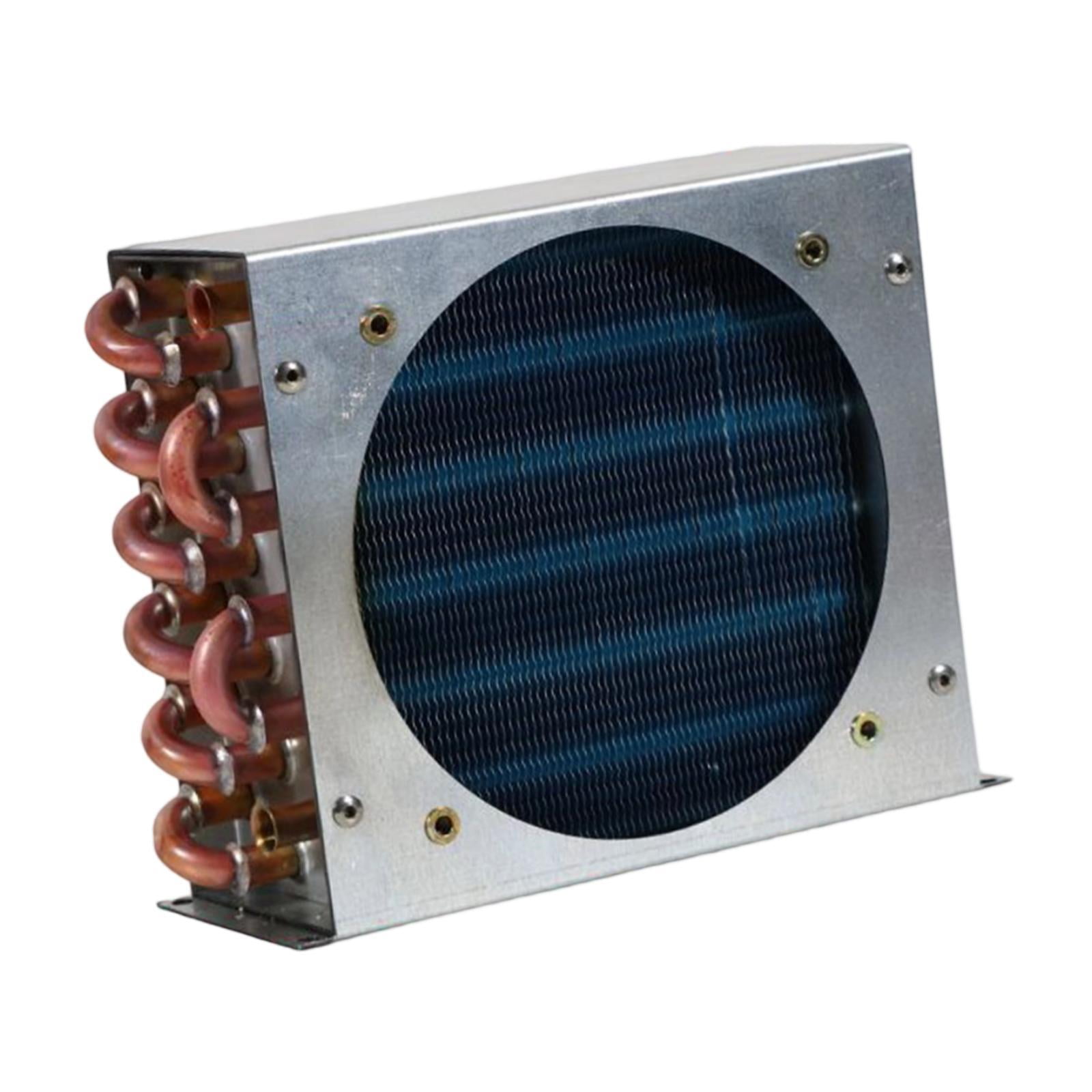 JISADER Condenser for Refrigerator Compact with Shell for Industrial DIY Compressors 3x6x155