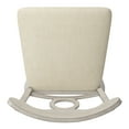 thumbnail image 4 of Weston Home Sheena Napoleon Back 24-inch Counter Height Wood Swivel Stool, Antique White, 4 of 7