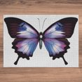 thumbnail image 3 of Ambesonne Swallowtail Butterfly Jigsaw Puzzle, Vivid Insect, Heirloom-Quality Fun Activity for Family Durable Cardboard, 1000 pcs, Violet Blue Maroon Pink, 3 of 5