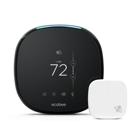 ecobee4 Smart Thermostat + Room Sensors, No Hub (Best Place For Room Thermostat)