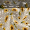 thumbnail image 6 of Brown Yellow Sunflower Cloth Napkins, Summer Botanical Farmhouse Floral Washable and Reusable Dinner Napkins Set of 6, Table Napkin for Kitchen Party Birthday Wedding Hotel Housewarming 20"x20", 6 of 9