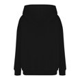 thumbnail image 5 of Ecqkame Girls Crewneck Sweatshirts Casual Long Sleeve Textured Pleated Front Sweatshirt Lightweight Comfortable Pullover Tops 2-14 Years Black 7 Year, 5 of 6