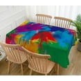 thumbnail image 2 of Happy Holi Tablecloth Indian Festival of Colors Themed Party Decoration Hindu Colorful Indoor Kitchen Dining Room Home Decor-60×84inch, 2 of 5