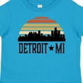 thumbnail image 4 of Inktastic Detroit Michigan Skyline Retro Boys or Girls Toddler T-Shirt, 4 of 5