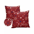 thumbnail image 6 of Outdoor Pillow Covers Throws 4th of July White Blue Star on Red,Waterproof Pillow Cases Pack of 2 Patriotic Liberty Concept,Durable Cushion Cover Pillowcase for Patio Balcony Couch Garden, 6 of 7