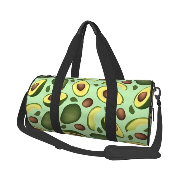 Easygdp Avocado With Seeds Bolsa de Viaje, Bolsa de Mano, Bolsa de Gimnasio, Bolsa de Equipaje para Viaje