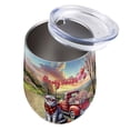 thumbnail image 3 of Be My Valentine's British Shorthair Truck Full of Love Flower Balloon 12oz Stainless Steel Wine Tumbler Insulated Cup with Lid Cat Lover Kitten Owner Gifts - 02029, 3 of 5