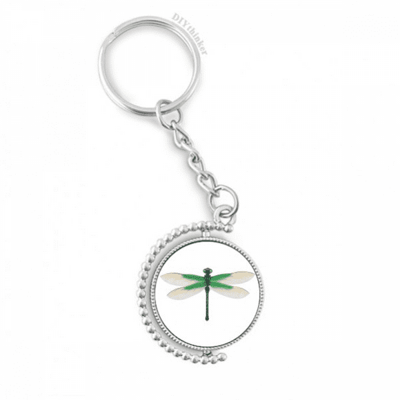 traditional chinese kite dragonfly pattern rotatable keyholder disc accessories chain clip