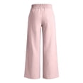thumbnail image 6 of Likimi Pants Women High Waisted Wide Leg Elastic Waistband Solid Color Loose Fit Elegant Casual Comfort Trousers With Pockets Pink Size S, 6 of 6